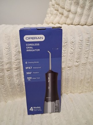 Operan Water Flossers for Teeth Cleaning Upgraded 300ml, Oral Irrigator, Black