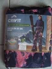 Beau pantalon de ski fille bleu marine et rose du 8 / 10 ans 134 / 140 cm neuf