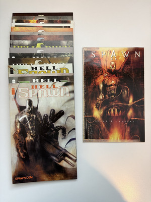 Hellspawn Comic Lot #1-5, 7-8, 10-16 + Spawn: Blood and Shadows TPB