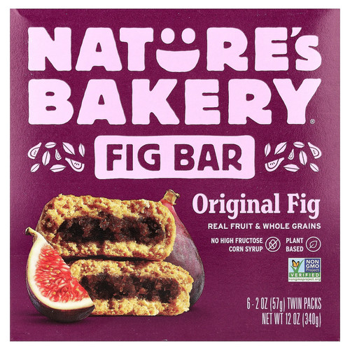 Fig Bar, Original Fig, 6 Twin Packs, 2 oz (57 g) Each