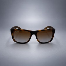 Ray-Ban Justin RB4165 Sunglasses   Rubber Havana / Grey Gradient Brown RH-052 