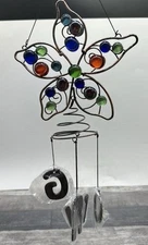 Garden Treasures 20" Jeweled Bronze GROW Wind Chime Indoor Outdoor  NIB {GG}