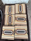 Cement Tiles / Approx 100 Years Old / Historic Tiles / 17x17cm