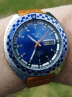 Vintage Seiko 5 Blue Rally Diver 6119-7173 in fully working order