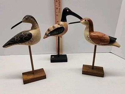 Set Of 3 Tradewind Bay Wood Sea Bird 8''