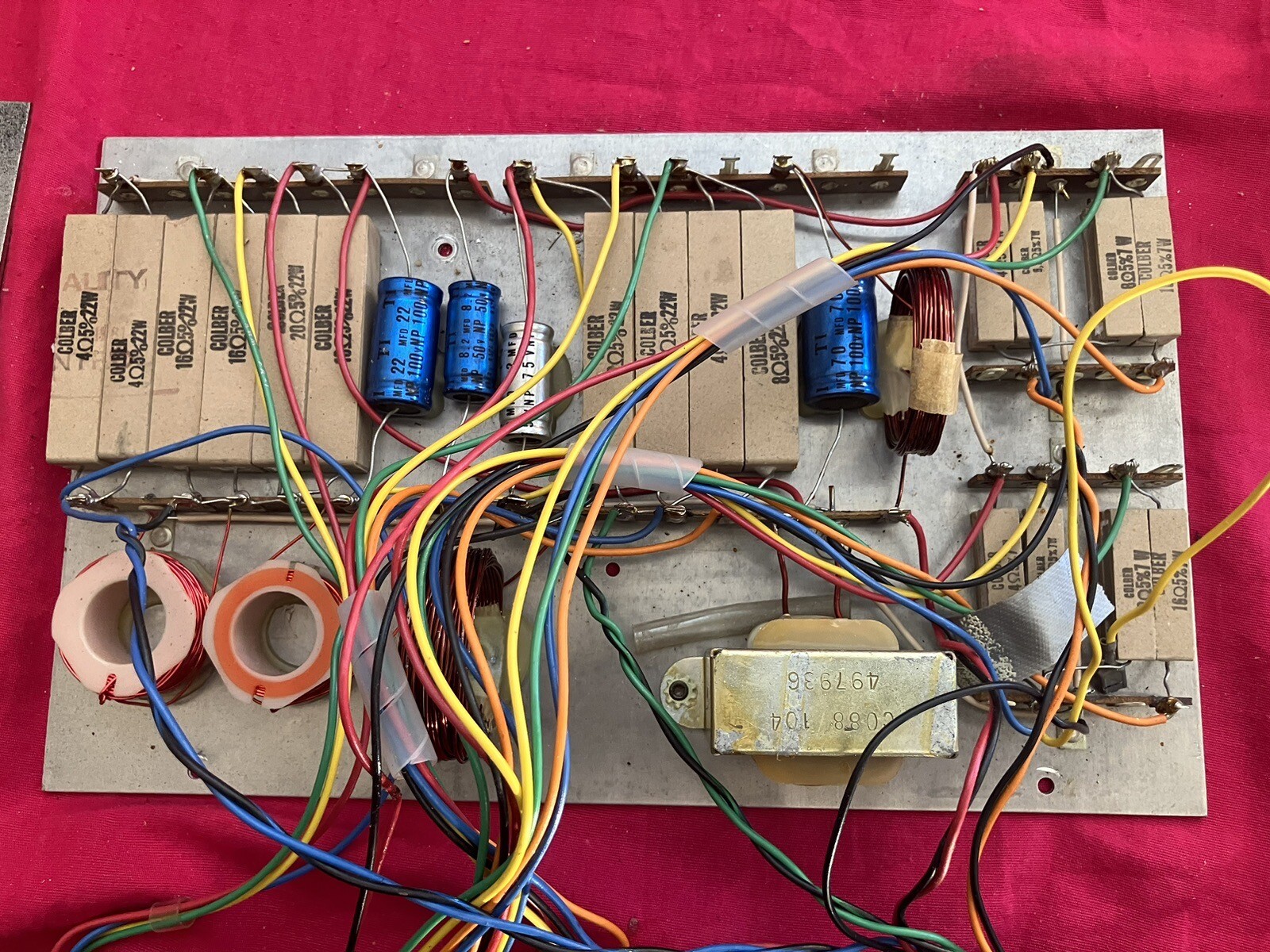 Vintage Ohm Acoustics Model I Crossovers, PAIR, Complete, With
