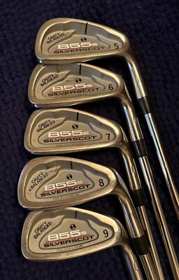 Tommy Armour 855s Silver Scot Irons Set 5,6,7,8,9 Stiff True  display picture 1