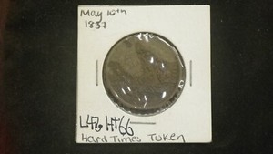 1837 May Tenth Hard Times Token