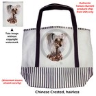 Canvas Tote - Hairless Chinese Crested