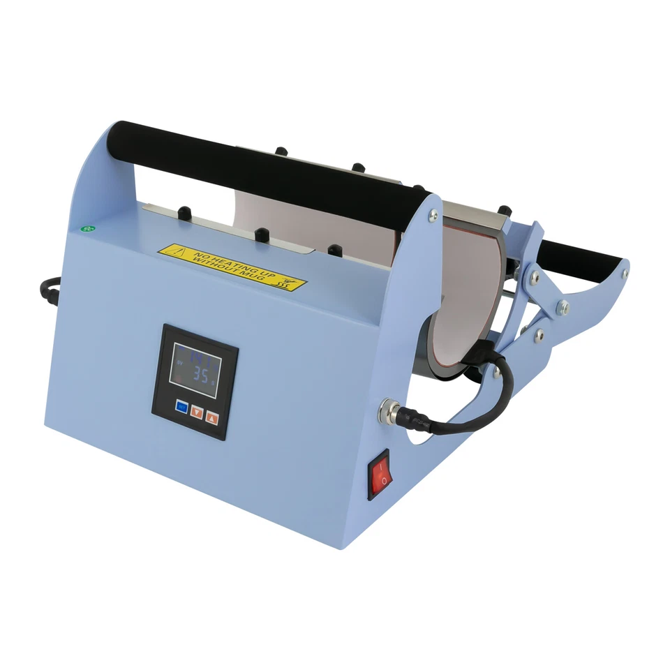 Blue Tumbler Heat Press Car Cup Mug Press Heat Machine Temp/Time Adjustable DIY - Image 3 of 4