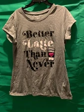 Better Late Than Never Fitted T-shirt Sz XXL 19