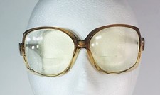 Vintage 1980's Marc Gaillard Round Oversized Cognac Eyeglass Frames France