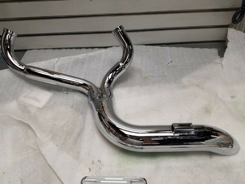 No Hardware Lake 2-1 Turnout Header Exhaust Pipe Chopper Harley Softail Dyna - Picture 2 of 6