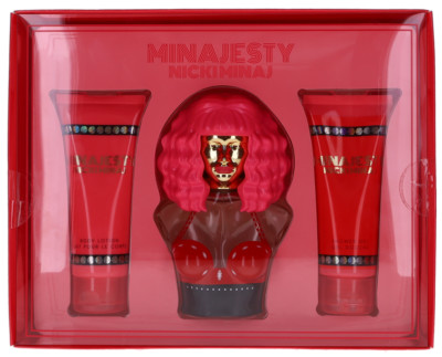 Minajesty By Nicky Minaj For Women Set: EDP+BL+Shower Gel (3.4+3.4+3.4)oz New