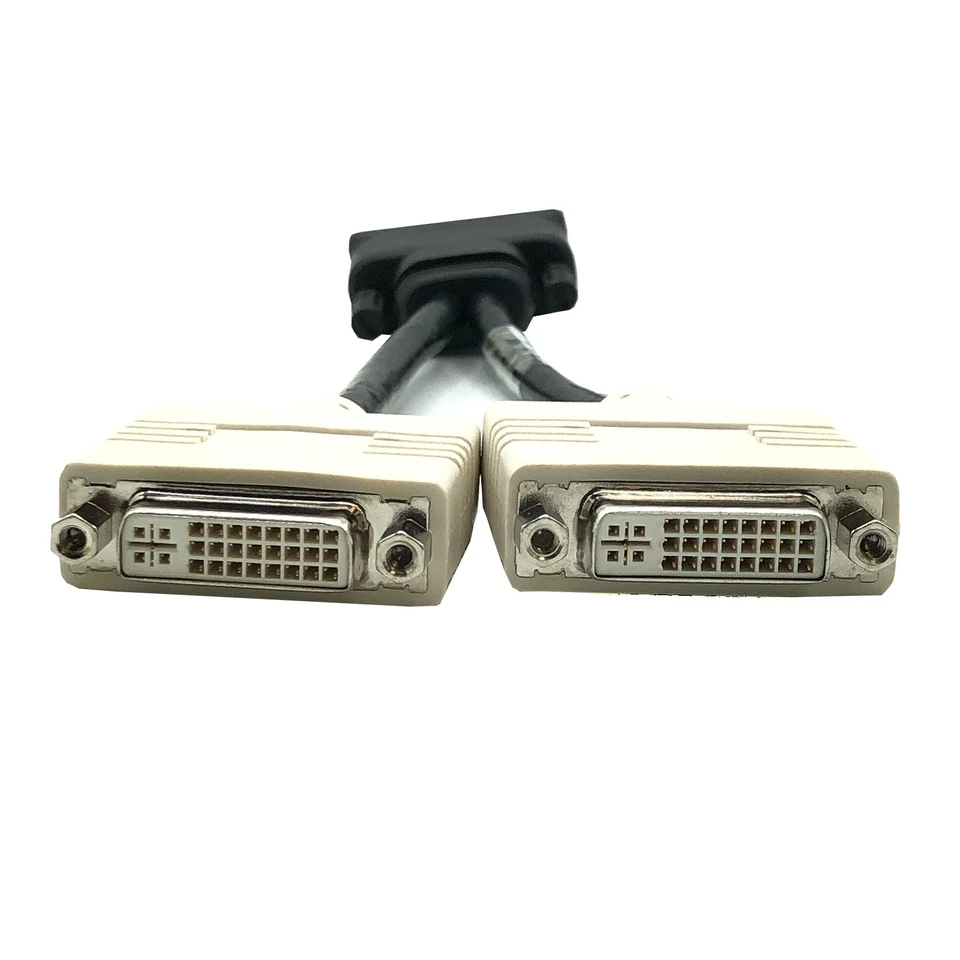 Genuine Hannstar E52534-D Y-Splitter Monitor Cable AWM 20276 DMS-59 to Dual DVI  - Image 3 of 4