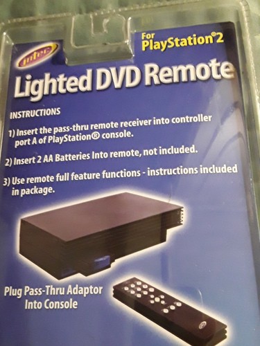 INTEC LIGHTED DVD REMOTE CONTROL WITH CONSOLE PASS THRU ADAPTER NEW SEALED - Picture 7 of 7