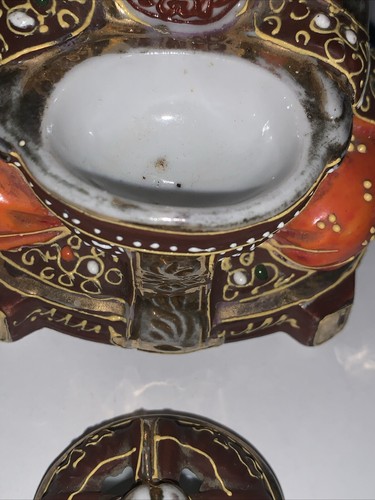 ¡QUEMADOR DE INCIENSO JAPONÉS VINTAGE SATSUMA BUDDHA CON TAPA!! - Imagen 5 de 11