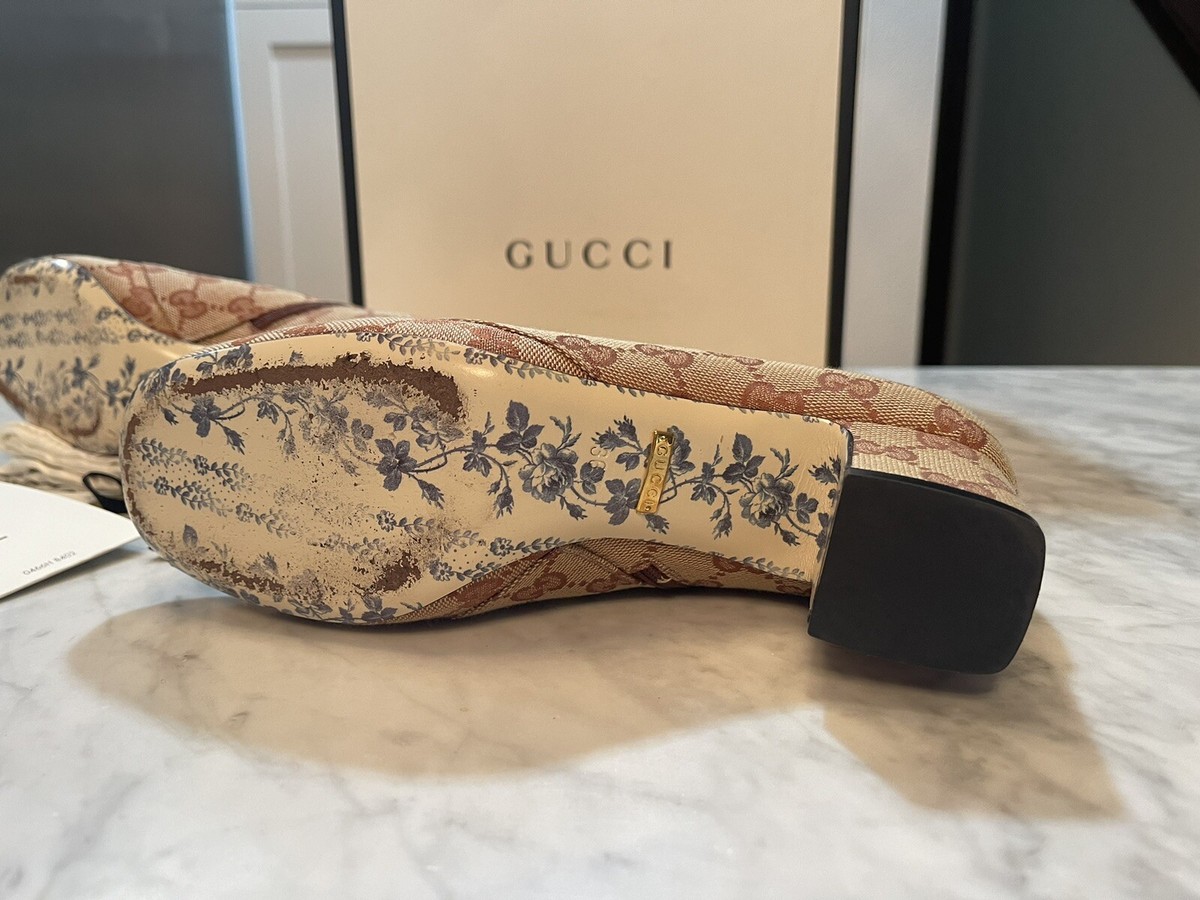 Gucci GG Logo Marmont Guccissima Monogram Brown Mid-Calf