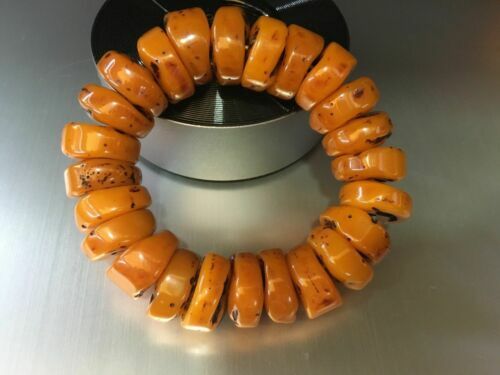 tibet mila bracelet mala prayer bead amber resin necklace baltic sea AA - Picture 1 of 4