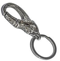 Edelstahl 316L Adlerkopf Adler Karabiner SchlüSselanhäNger SchlüSselring Biker