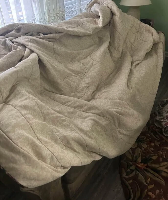 Edredón floral reversible vintage queen + 2 fundas KING + 1 juego de falda de cama QUEEN Foto 4 de 4