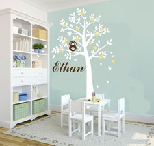 Wall Stickers owl tree xlarge size Decor vinyl Decal Removable Nursery Kids Baby