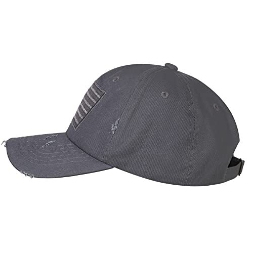 American Flag Baseball Cap for Men Women Low Profile One Size Washed-dark Gray - Bild 3 von 6