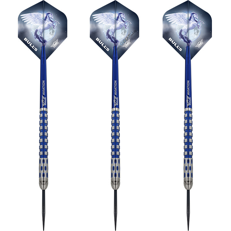 Стальные дротики BULLS NL Blue Pegasus Barrel c 95 стальным наконечником для дротиков Steeldart 15390₽