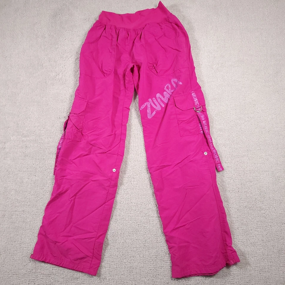 Pantalones ZUMBA Convertibles Capri Dance Fitness Elite Wear Para Mujer Rosa Mediano Foto 2 de 4