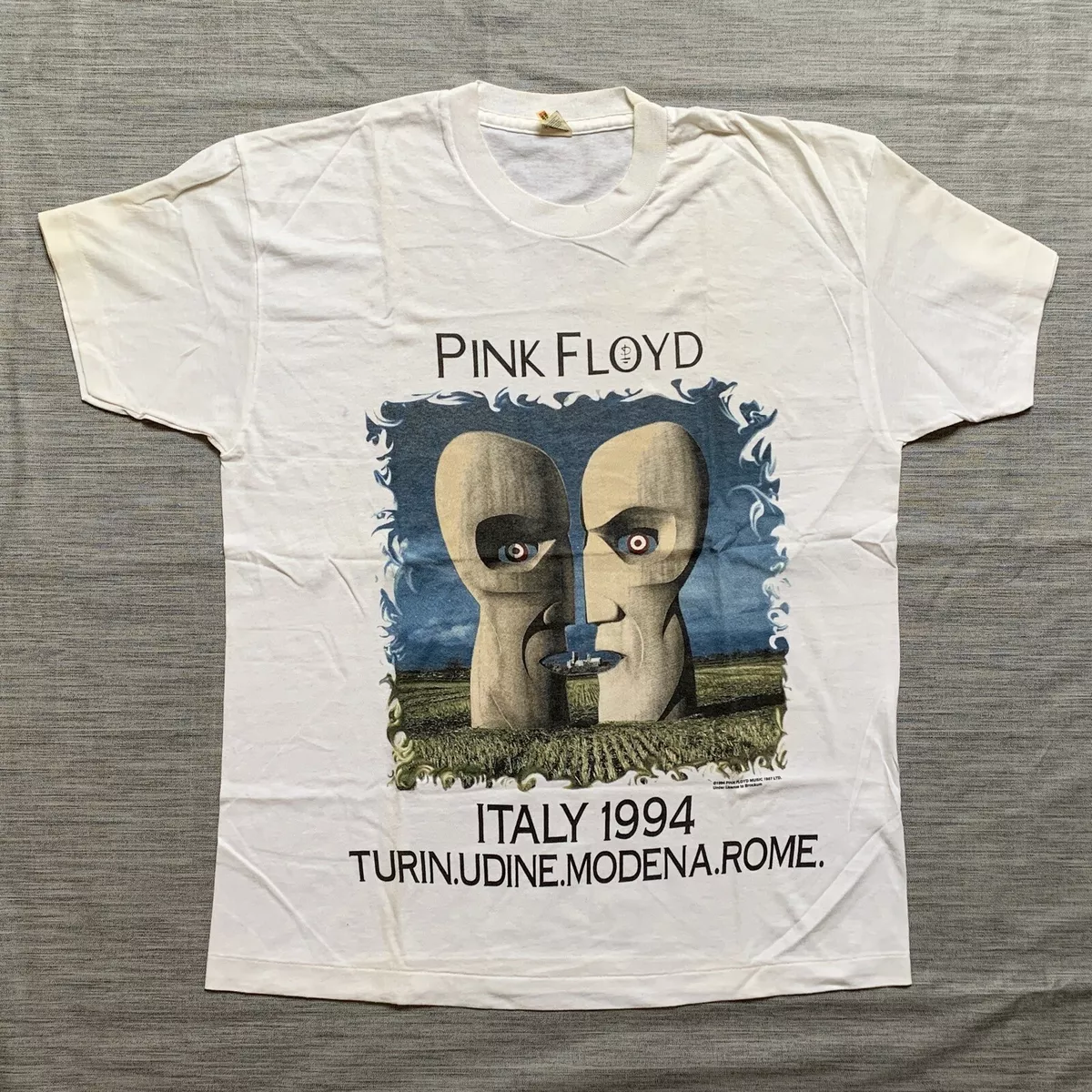 Pink Floyd the Division Bell Italy Tour 1994 Original Vintage T Shirt Size XL
