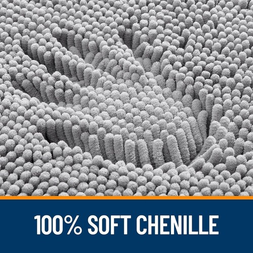 Machine Washable 59" x 24" Extra Soft Chenille Bath Rug with Non-Slip Backing - Picture 5 of 8
