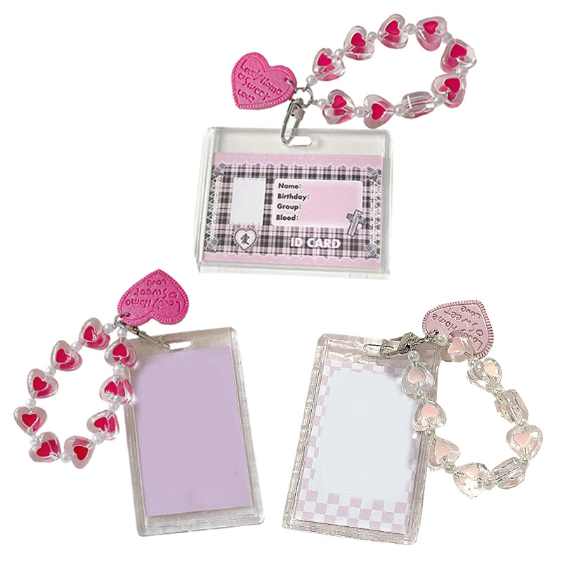 Card Holder ID Card Case Photo Display Holder Card Protective Case Fashion-image