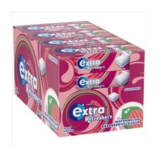 Extra Refreshers Watermelon Raspberry Sugarfree ChewingGum 16 x 7 Pieces FullBox
