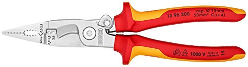 NEW - KNIPEX Pinza per elettroinstallazioni isolamento 1000V (200 mm) 13 96 200