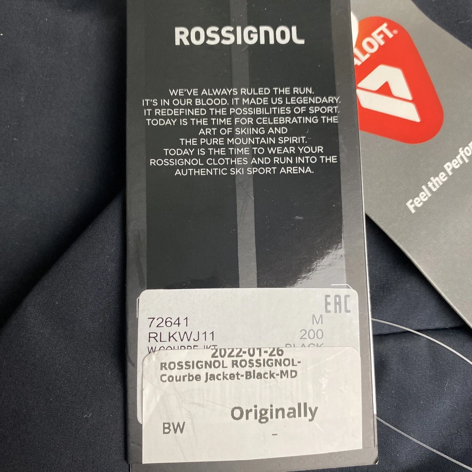 NWT ROSSIGNOL Womens COURBE JACKET Black Size M - Image 2 of 2