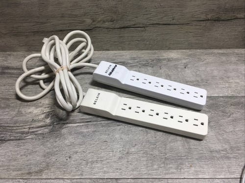 Belkin Home/Office BE106001-06 SlimLine 6-Outlets Surge Suppressor- L30 - Picture 2 of 3