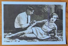 Bernard Kobel Traditional Tattoo Photo B&W Vintage Tattooed Woman Full Body USA