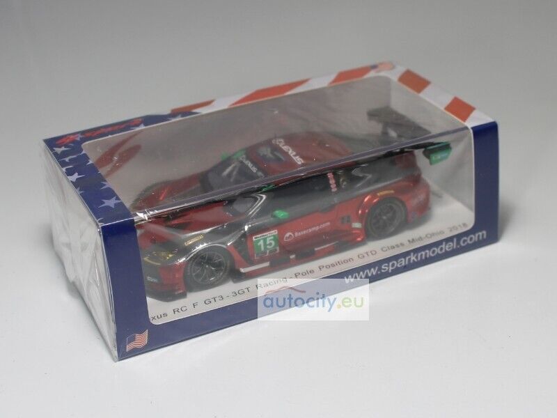 Spark Models LEXUS RCF GT3 - 3GT RACING - POLE POSITION GTD Spark Models LEXUS RCF GT3 - 3GT RACING - POLE POSITION GTD