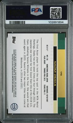 2024 TOPPS CHROME SAPPHIRE TENNIS ORANGE #170 NAOMI OSAKA 19/25