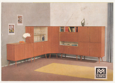 Prospekt M Detus Möbel 50er Jahre Design Mid Century Vintage Kayser Münster !(D5