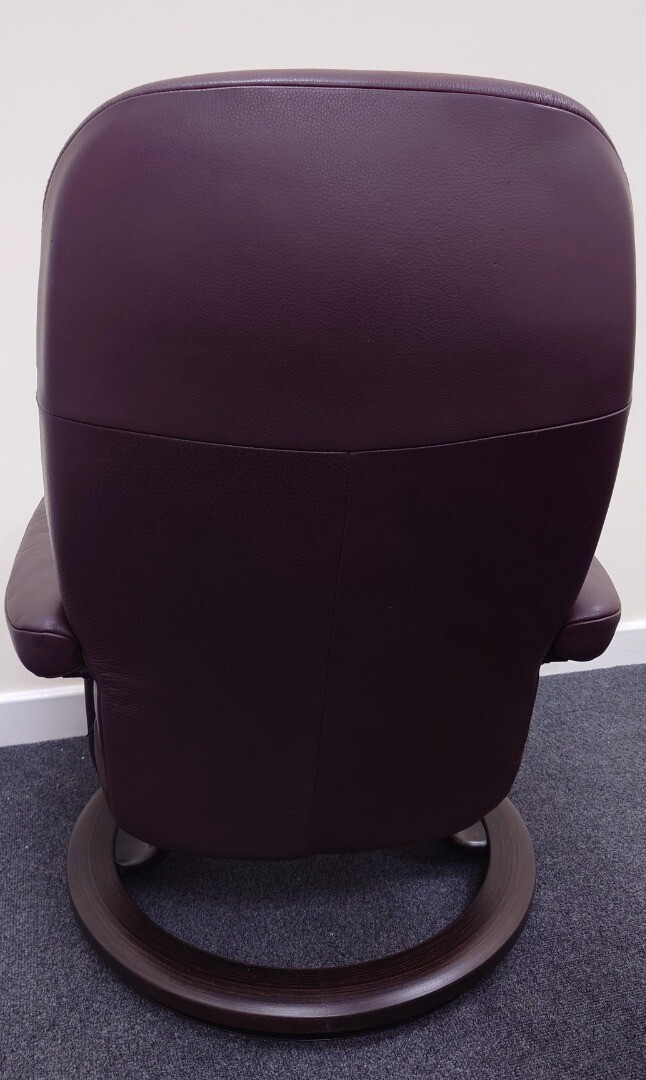 Erkones Brown leather Stressless Recliner Chair CS W64 eBay