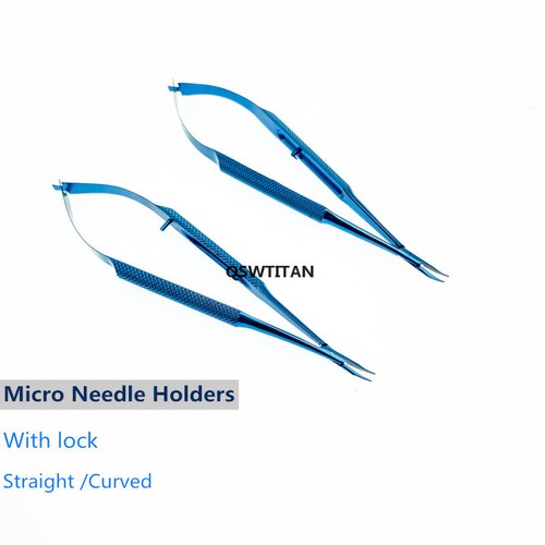 1pc Micro Needle Holders straight/curved Titanium Ophthalmic Surgical Instrument - Picture 7 of 16