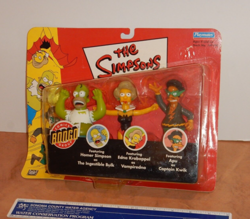 PLAYMATES - THE SIMPSONS BONGO COMICS GROUP WORLD OF SPRINFIELD FIGURE, MOC, NOS - Picture 1 of 4