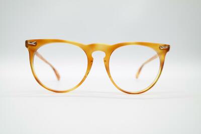 Vintage Stepstar Capitol 5003 Brown Gold Oval Glasses Frame NOS