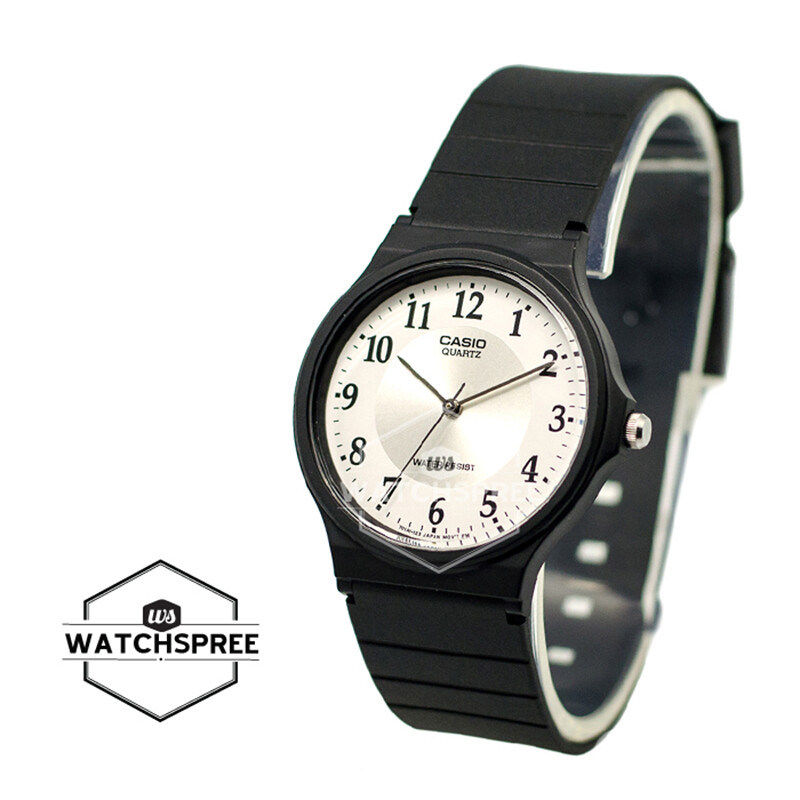 Casio Classic Analog Black Resin Band Watch MQ24-7B3 MQ-24  display picture 2