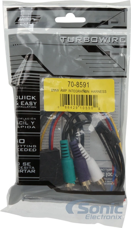 Chicote de fios de integração amplificador Metra 70-8591 para veículos BMW selecionados 1992-2002 - Imagem 4 de 4