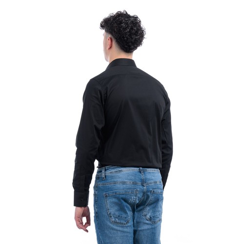 Camicia Uomo Cotone Sartoriale Camicie Slim Manica Lunga Made In Italy VEQUE - Foto 26 di 26