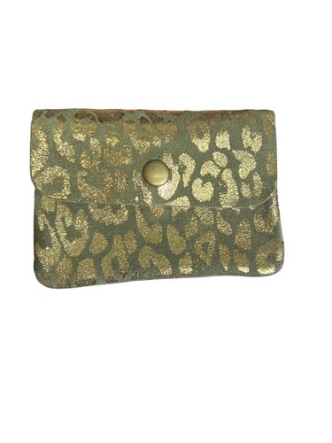 Damen Tiermotiv Wildleder Leder Klappknopf Geldbörse Etui Geldbörse VP4 - Bild 5 von 7