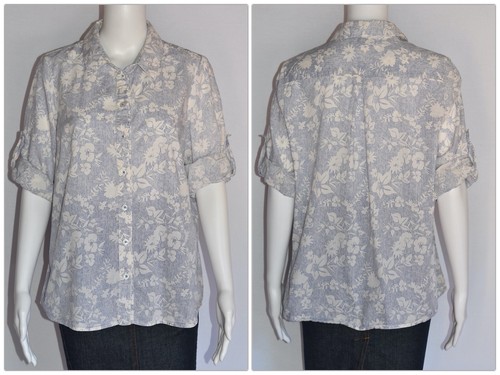 FELLA HAMILTON Cotton Print Shirt - Size 12 - EUC