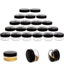 10g Sample Containers, 20 Pack Refillable Cosmetic Jars with Lids